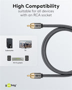 Goobay Plus Subwoofer/Stereo Kabel | RCA