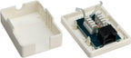 1-poorts RJ45-aansluitdoos, CAT 6, UTP, wit