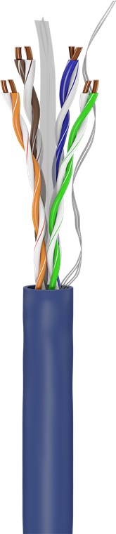 CAT 6A netwerkkabel, U/UTP, blauw