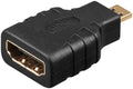 HDMI-adapter - HDMI Micro-stekker mannelijk (type D) > HDMI-aansluiting vrouwelijk (type A)