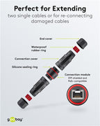 Outdoor CAT 6 Kabelkoppeling RJ45 Patch IP68 - Stofdicht & Waterdicht