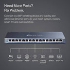 TP-Link TL-SG116 - switch - 16-poorts - Gigabit