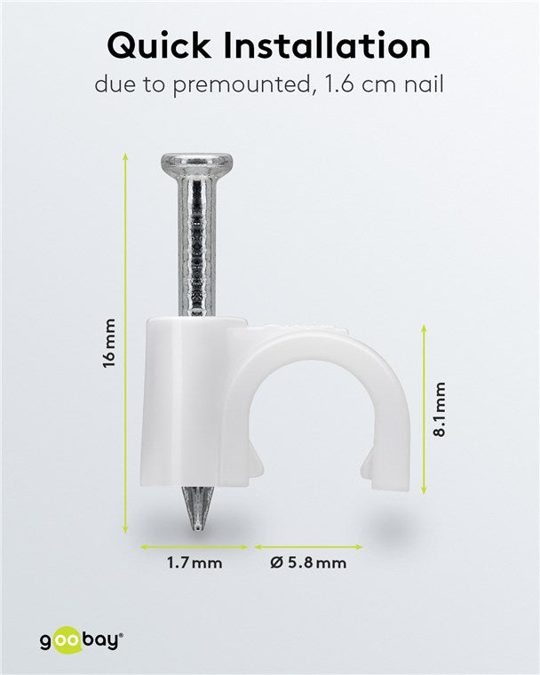 Kabelklemmen, 100 stuks