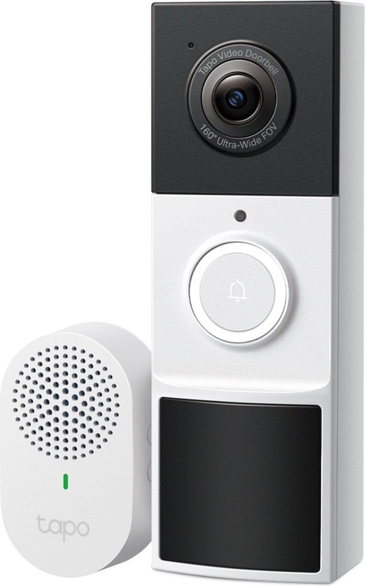 TP-Link Tapo D210 Slimme Video Deurbel – Draadloos – 2K – Inclusief Chime
