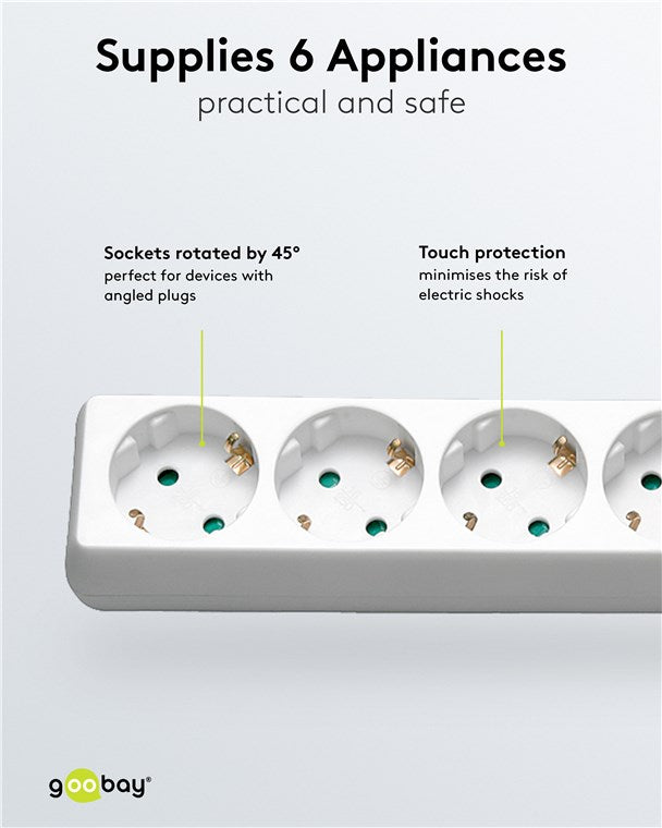 Stekkerdoos 6-voudig