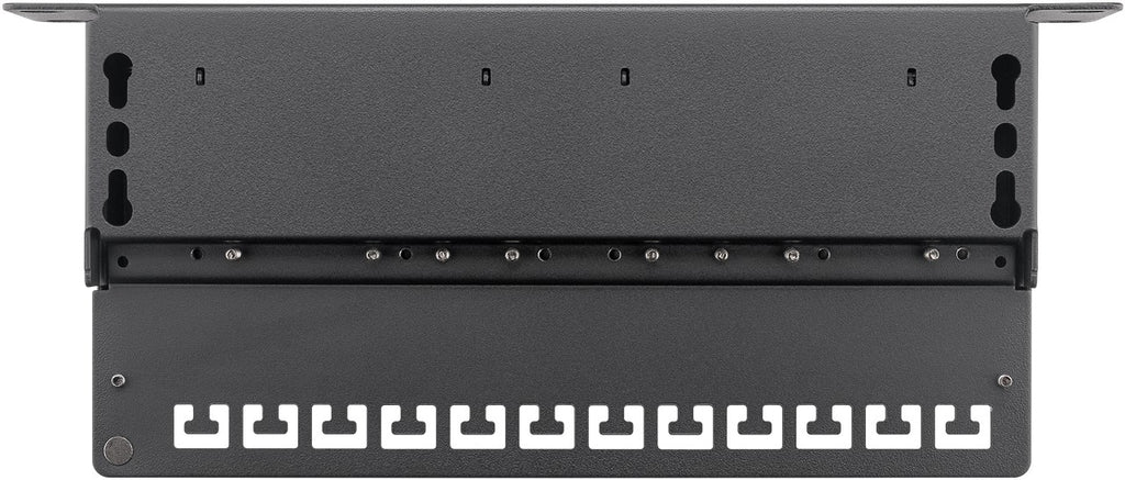 CAT 6 patchpaneel, 10 inch, 12-poorts