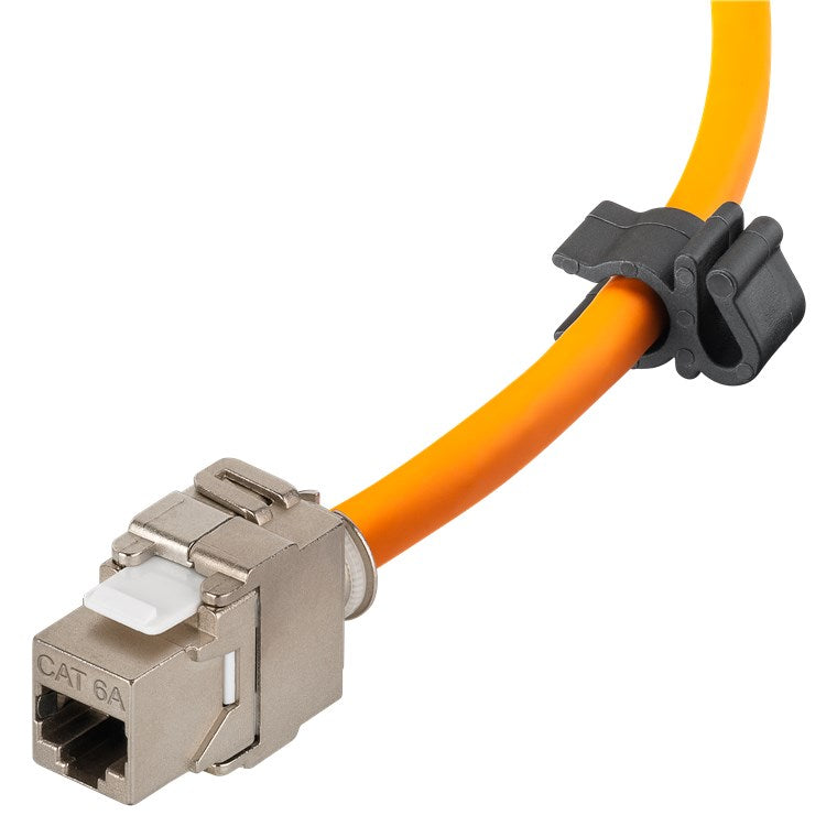 CAT 7A mobiele RJ45-netwerkkabelhaspel, oranje - Goobay