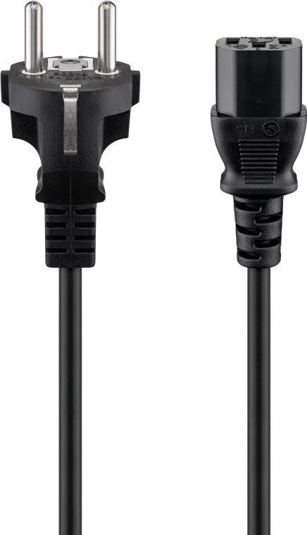 Goobay Stroomkabel IEC | Zwart
