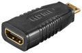 HDMI-adapter, 4K/60Hz - HDMI mini-stekker mannelijk (type C) > HDMI-aansluiting vrouwelijk (type A)
