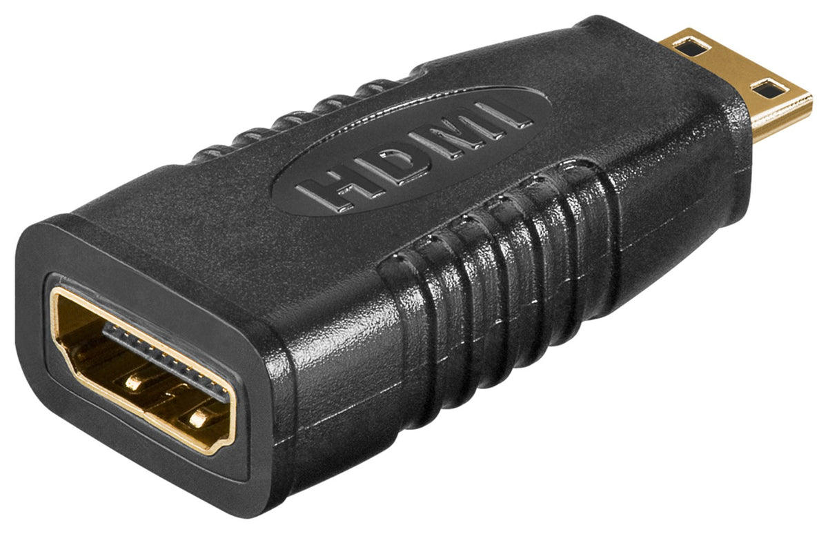 HDMI-adapter, 4K/60Hz - HDMI mini-stekker mannelijk (type C) > HDMI-aansluiting vrouwelijk (type A)