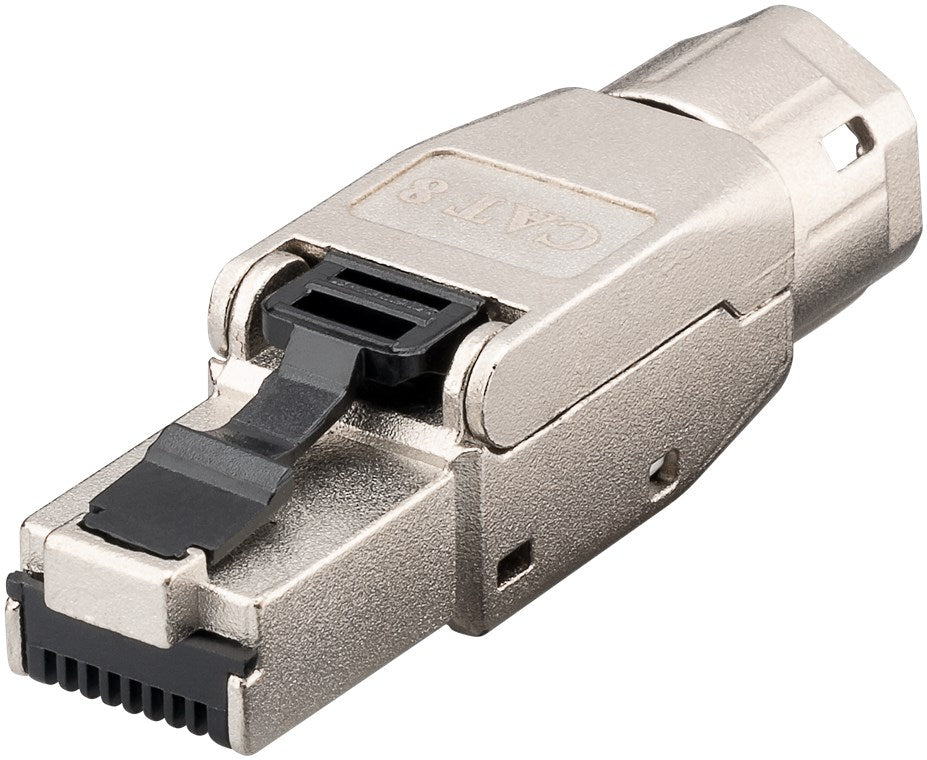 CAT 8.1, STP-afgeschermde RJ45-connector voor montage zonder gereedschap