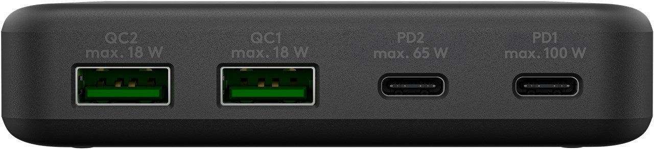 USB-C™ PD GaN Multiport Desktop Charger (100 W) zwart