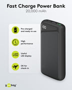 Powerbank Snellader - 20.000 mAh - Power Delivery