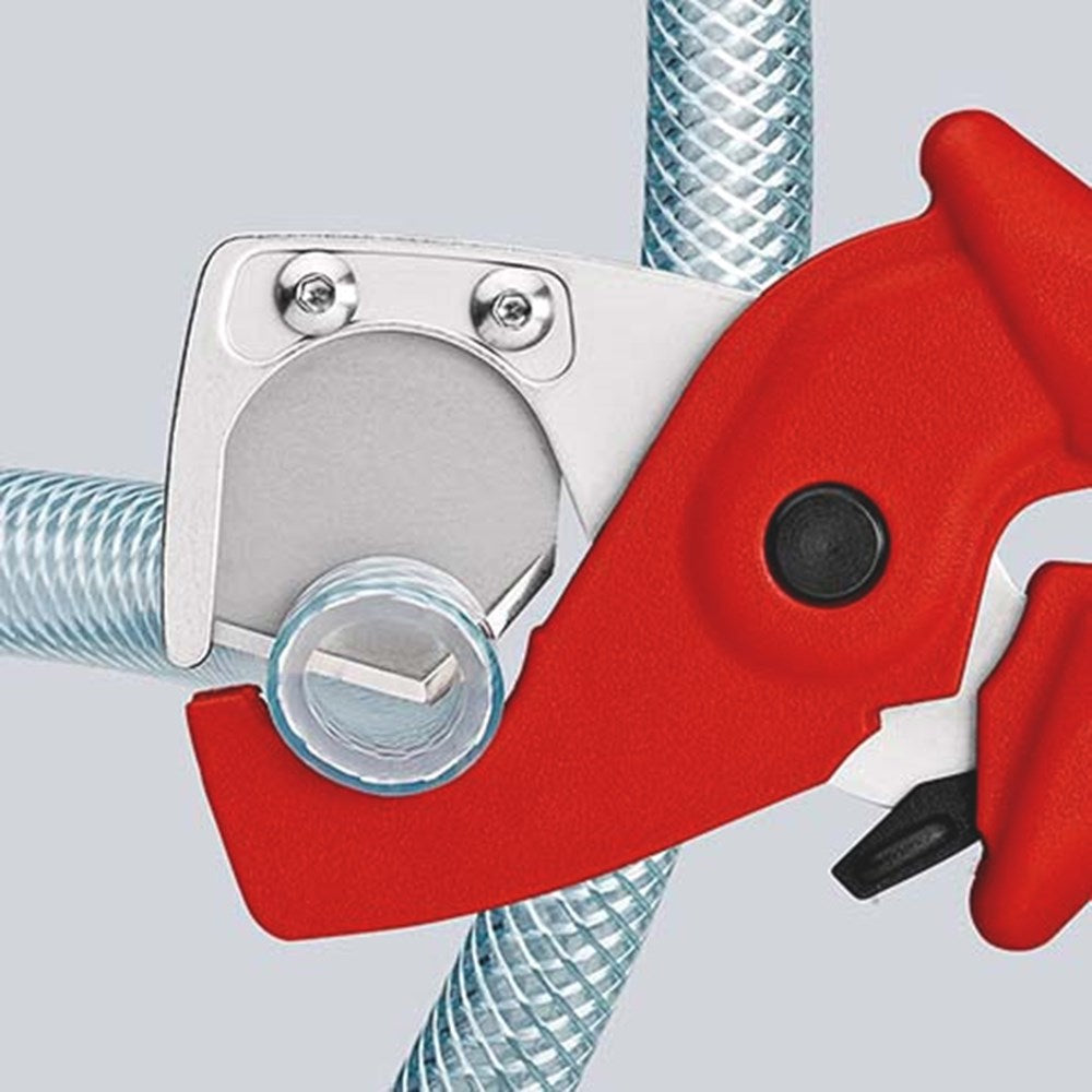 Slang- en beschermingsbuissnijder (Duct Cutter), max. dia. 25mm 90 20 185 185 - Knipex PlastiCut