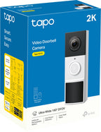 TP-Link Tapo D210 Slimme Video Deurbel – Draadloos – 2K – Inclusief Chime