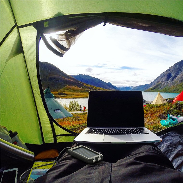 Outdoor Solar Powerbank met zonne-oplader 8.000 mAh