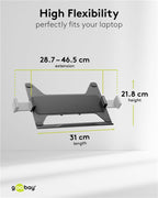 Laptop houder voor Monitorarm – VESA 75x75 & 100x100 – 17,3 inch