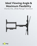 TV Muurbeugel Full Motion – Geschikt voor 37 t/m 70 inch – Zwart (XL)