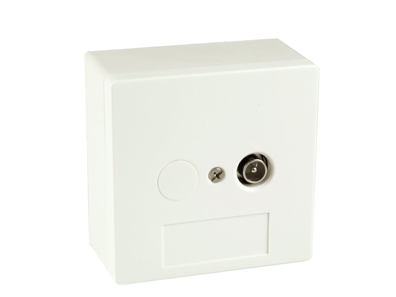 Wandcontactdoos Coax eengats, 2 GHz, opbouw/inbouw (BTV 01 SET) - Braun Telecom