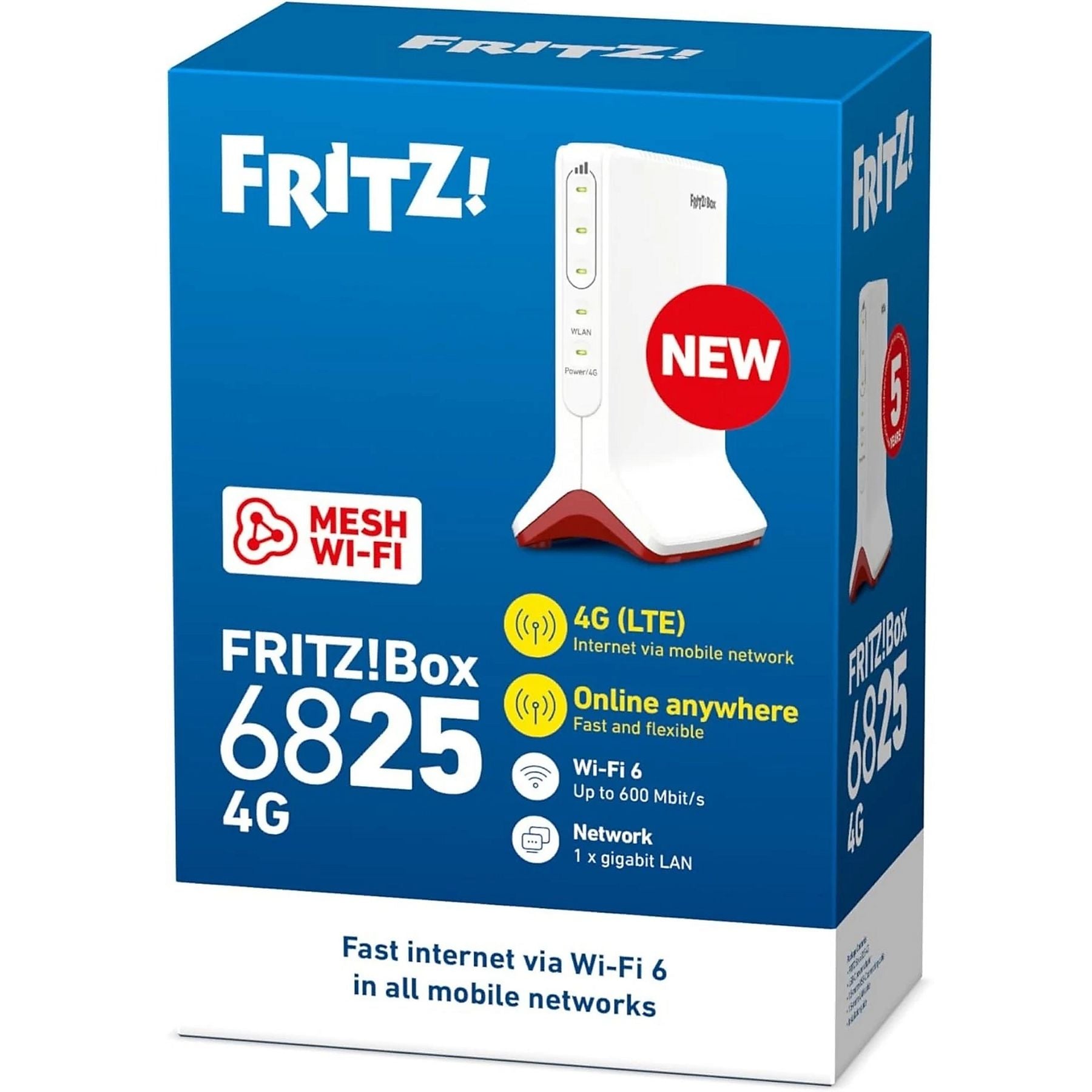 FRITZ!Box 6825 - 4G/LTE Router - Wi-Fi 4