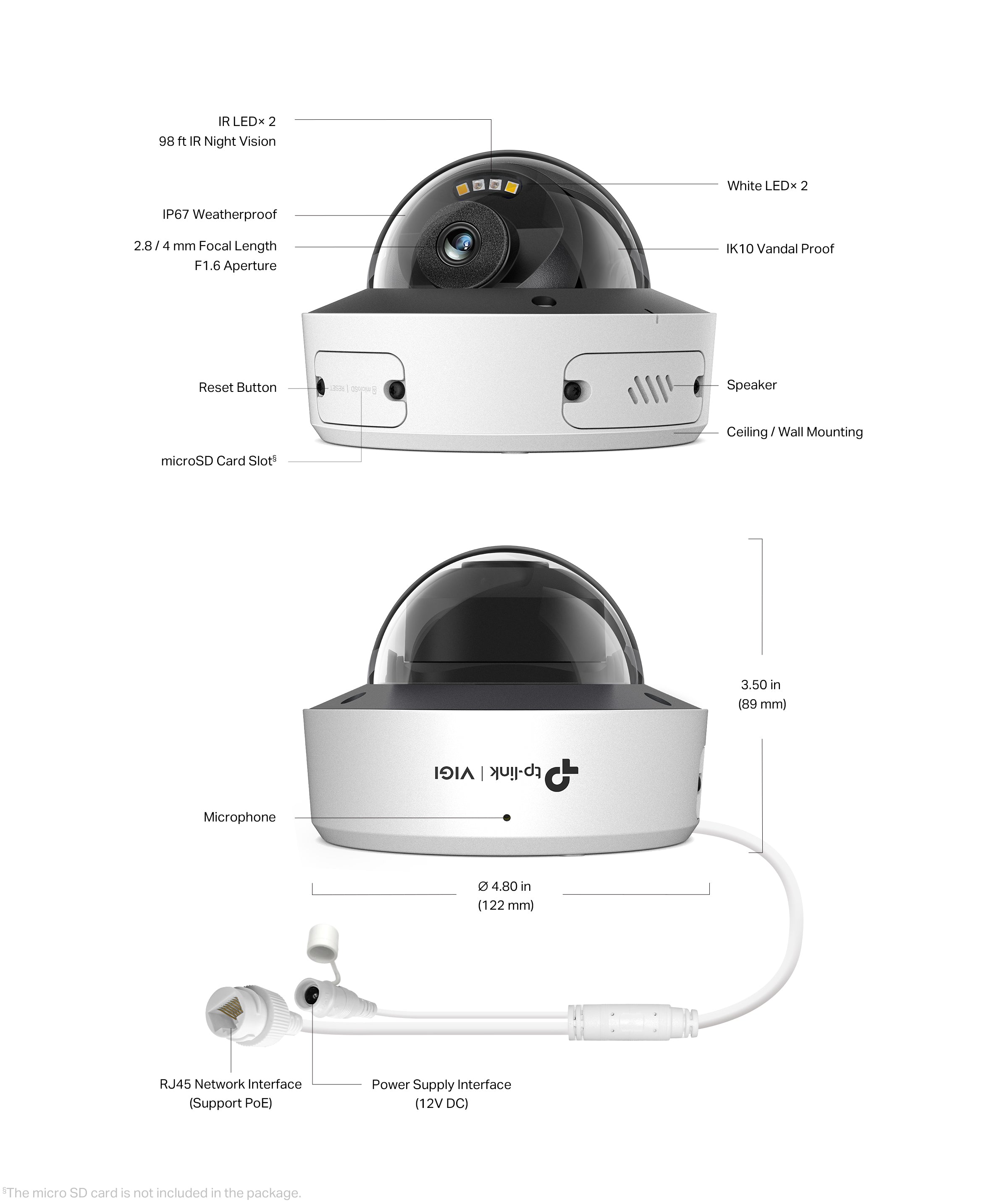 VIGI - Dome Netwerkcamera - InSight S245(4mm)