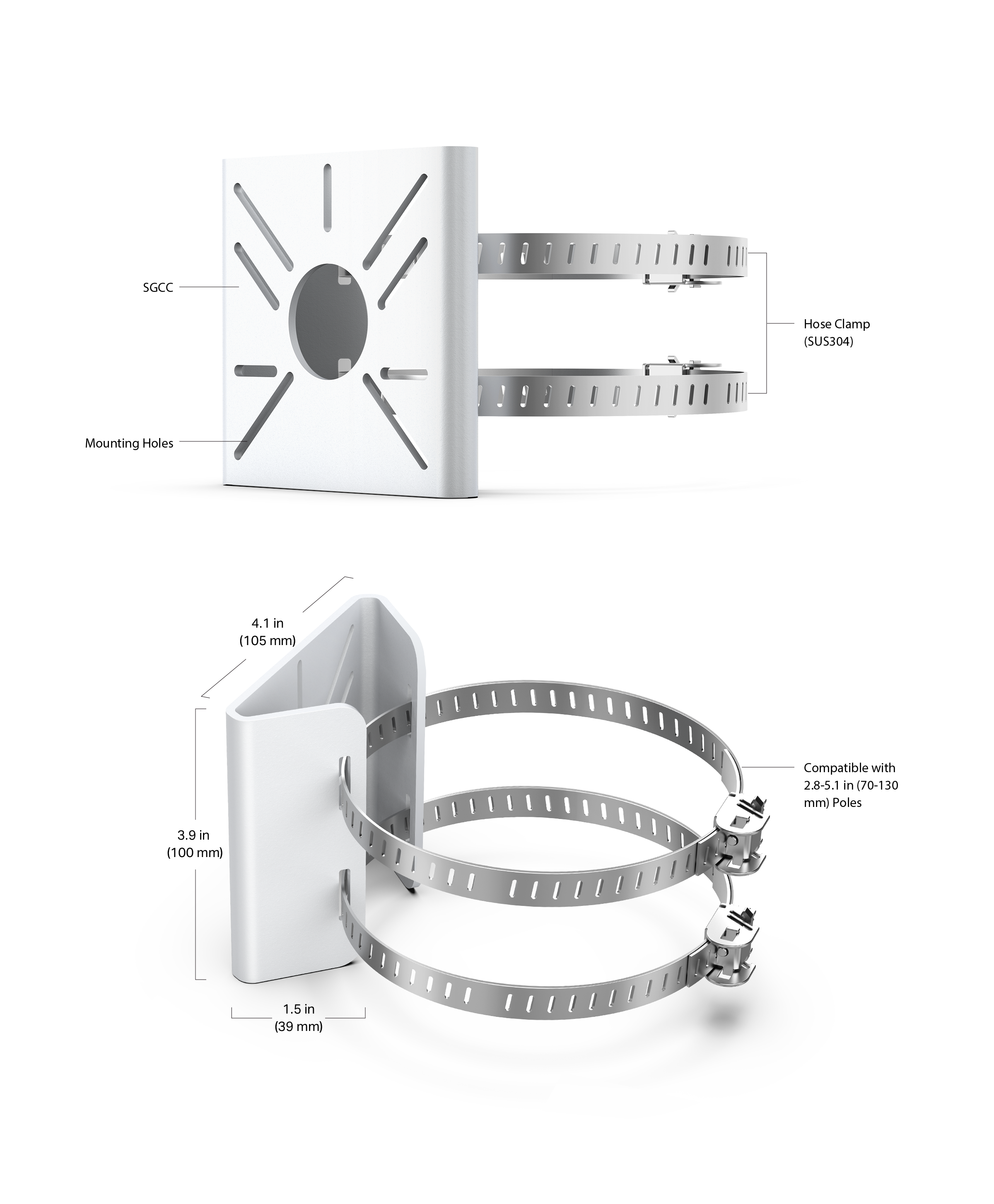 VIGI - VIGI Pole Mounting Bracket - VMB-350