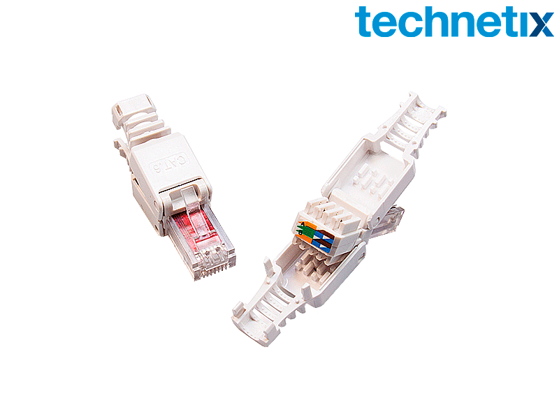 CAT 6A RJ45 "snap-on" connector, 2 stuks - Technetix
