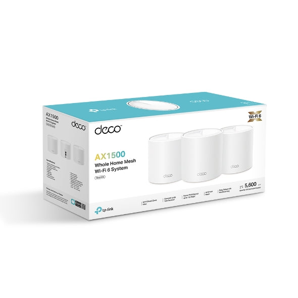 TP-Link Deco X10 (3-pack) - mesh wifi - Wi-Fi 6 - AX1500 - dual-band