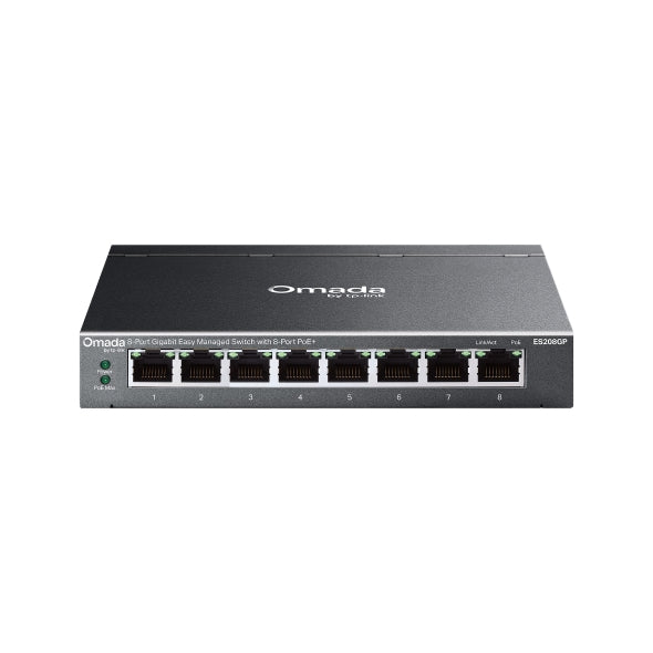Omada - Switch, 8-Port, 8x PoE+ - Switch ES208GP