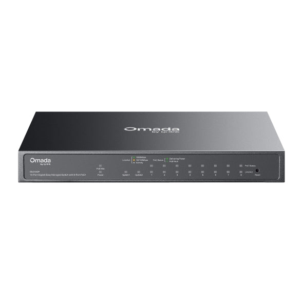 Omada - Switch, 10-Port, 8x PoE+ - Switch ES210GP