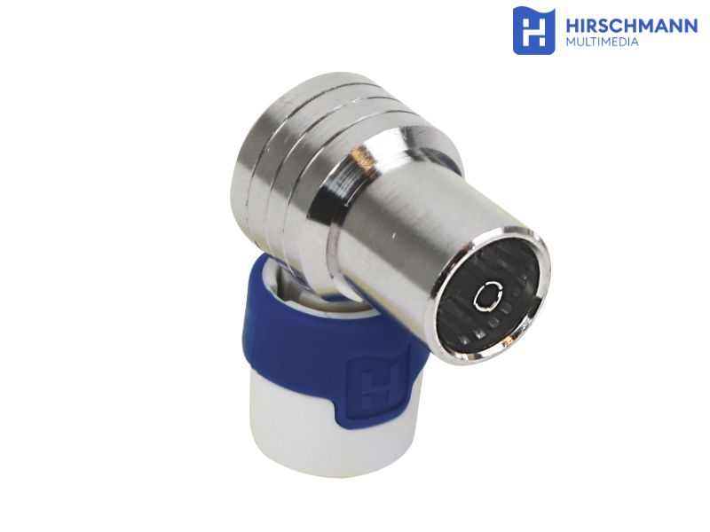 Coaxconnector KOKWI 5-A IEC-female Haaks - Hirschmann