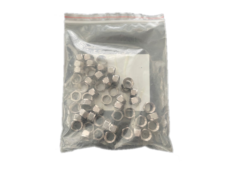 M14 moer voor PPC IEC-male compressieconnector, 50 stuks