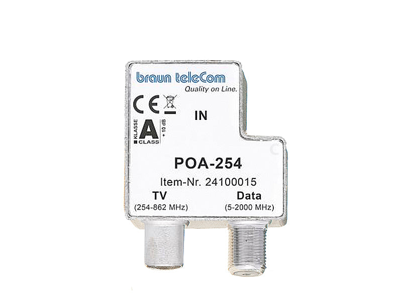 BTV 2 GHz TV/data opdrukverdeler (POA-254)-A - Braun Telecom