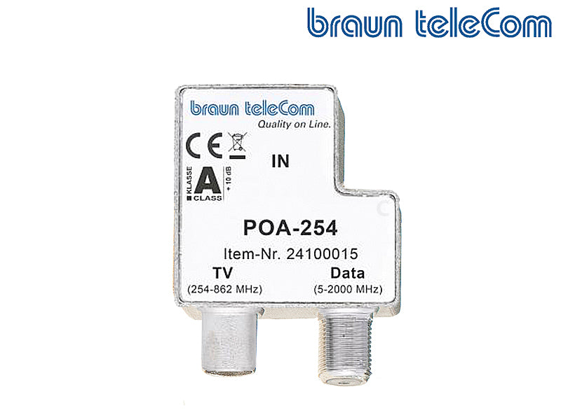 BTV 2 GHz TV/data opdrukverdeler (POA-254)-A - Braun Telecom
