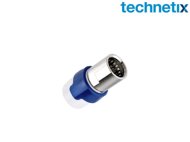Coaxconnector QFC 5-A F-male, push-on, recht - Technetix