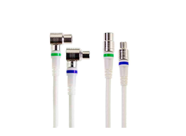 Aansluitkabel Coax - IEC-male/female haaks - Technetix