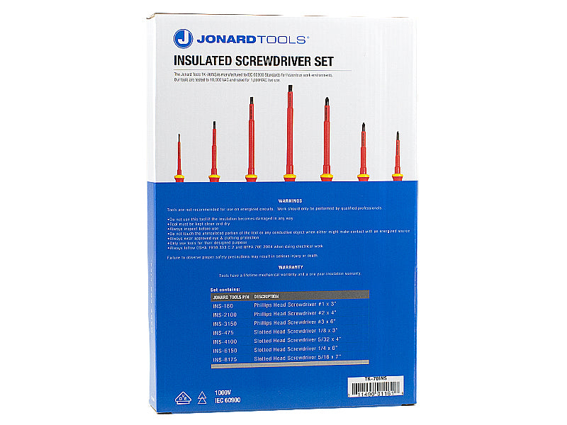 Schroevendraaierset 7-delig VDE (TK-70INS)-A - Jonard