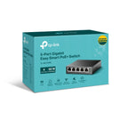 TP-Link TL-SG105PE - switch - 5-poorts - Gigabit - Easy Smart - POE+ - 4x PoE
