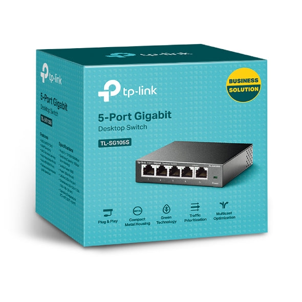 TP-Link TL-SG105S - switch - 5-poorts - Gigabit