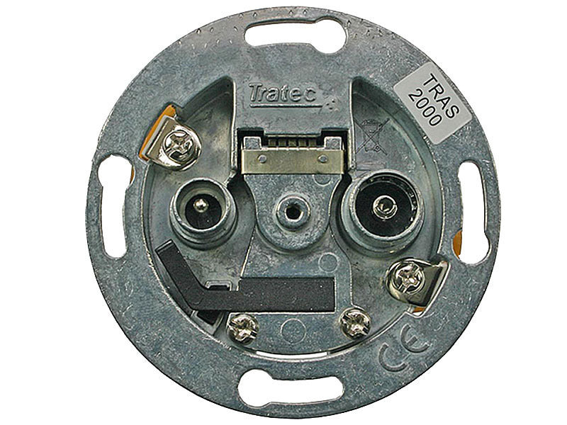 Wandcontactdoos Coax tweegats (TRAS-2000KK)-A - Technetix