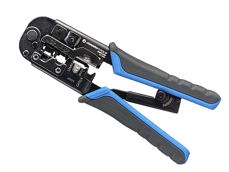 "Krimp & Knip" tang RJ45 "Pass through" (UC-4569) - Jonard