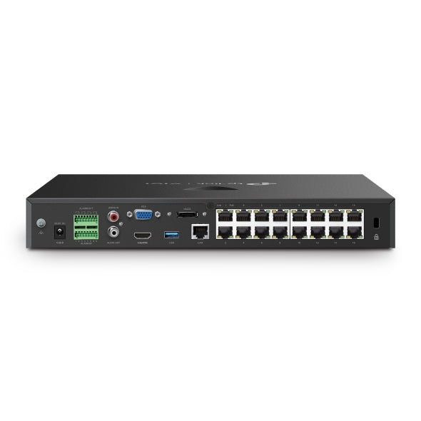 VIGI 2 serie NVR, 2 Harde schijf, 16 kanalen input, 16x More PoE - NVR2016H-16MP