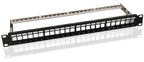 Keystone patchpanel, 19 inch, 24-poorts (1 U)