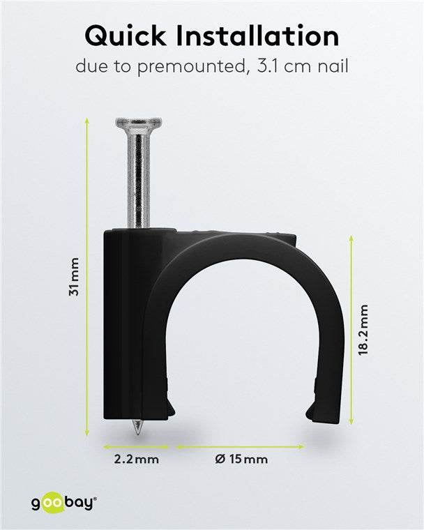 Kabelklemmen, 100 stuks