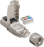 CAT 8.1, STP-afgeschermde RJ45-connector voor montage zonder gereedschap