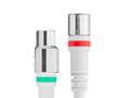 Coax aansluitkabel - IEC female recht ↔ F-male recht, 1,5 meter - Technetix