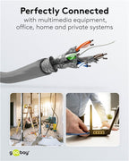 CAT 6 netwerkkabel, S/FTP (PiMF), CCA, AWG 26/7, PVC