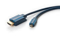 Clicktronic HDMI-naar-Micro-HDMI-adapterkabel - 4K/30 Hz, 10,2 Gbit/s