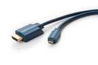 Clicktronic HDMI-naar-Micro-HDMI-adapterkabel - 4K/30 Hz, 10,2 Gbit/s