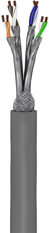 CAT 6A netwerkkabel, S/FTP (PiMF), grijs